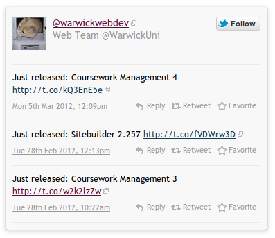 Twitter feed