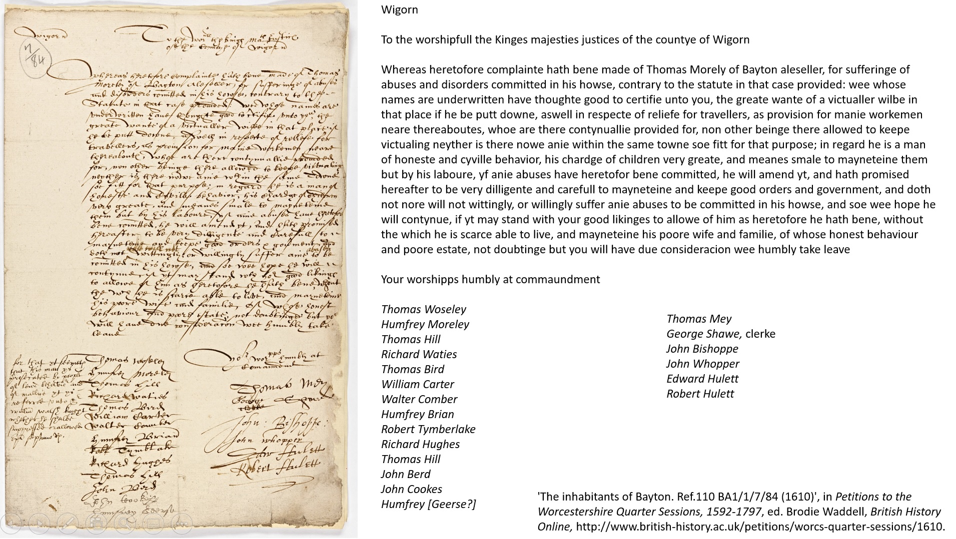 Bayton Petition Large