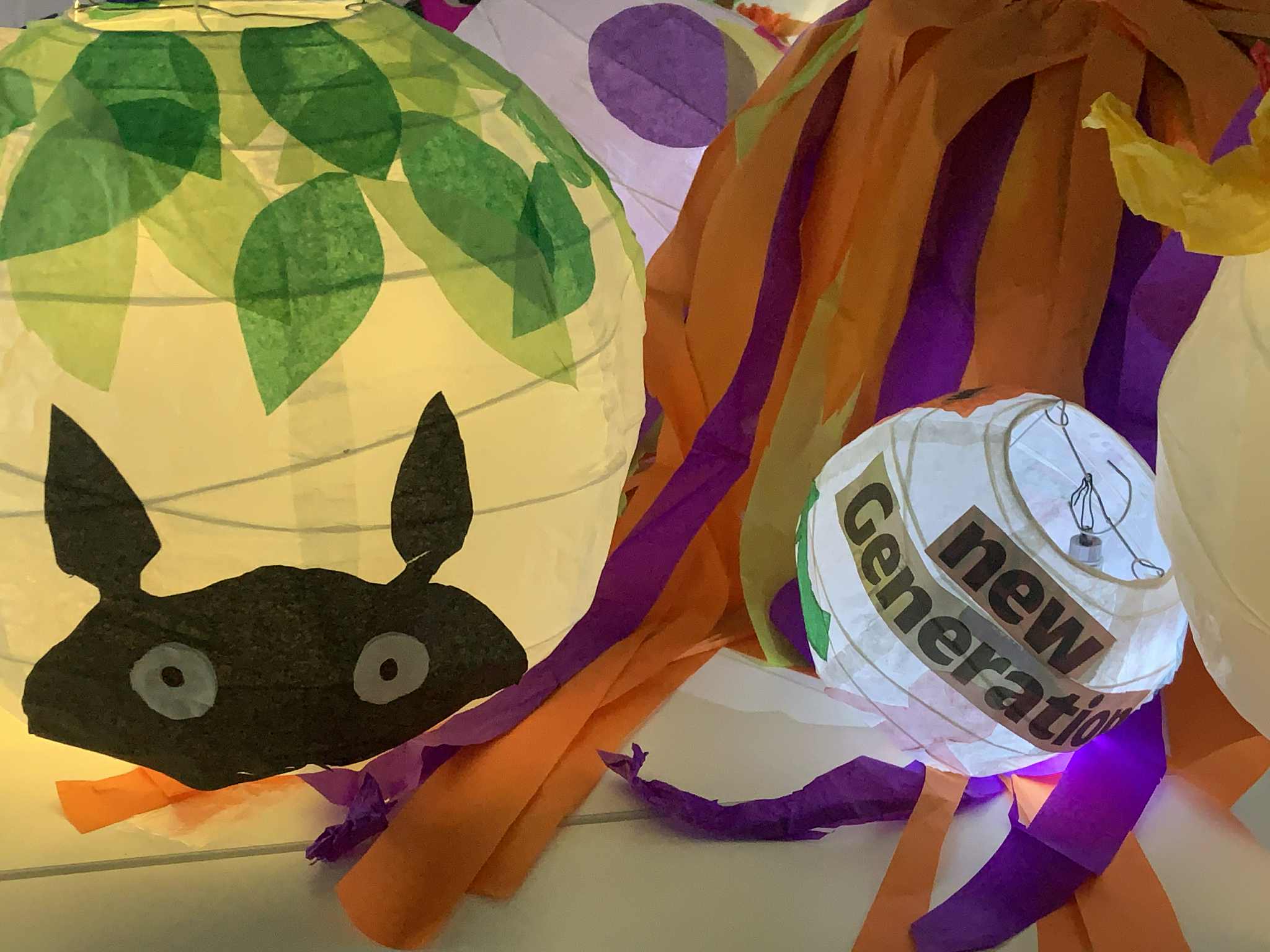 Lanterns made by students
