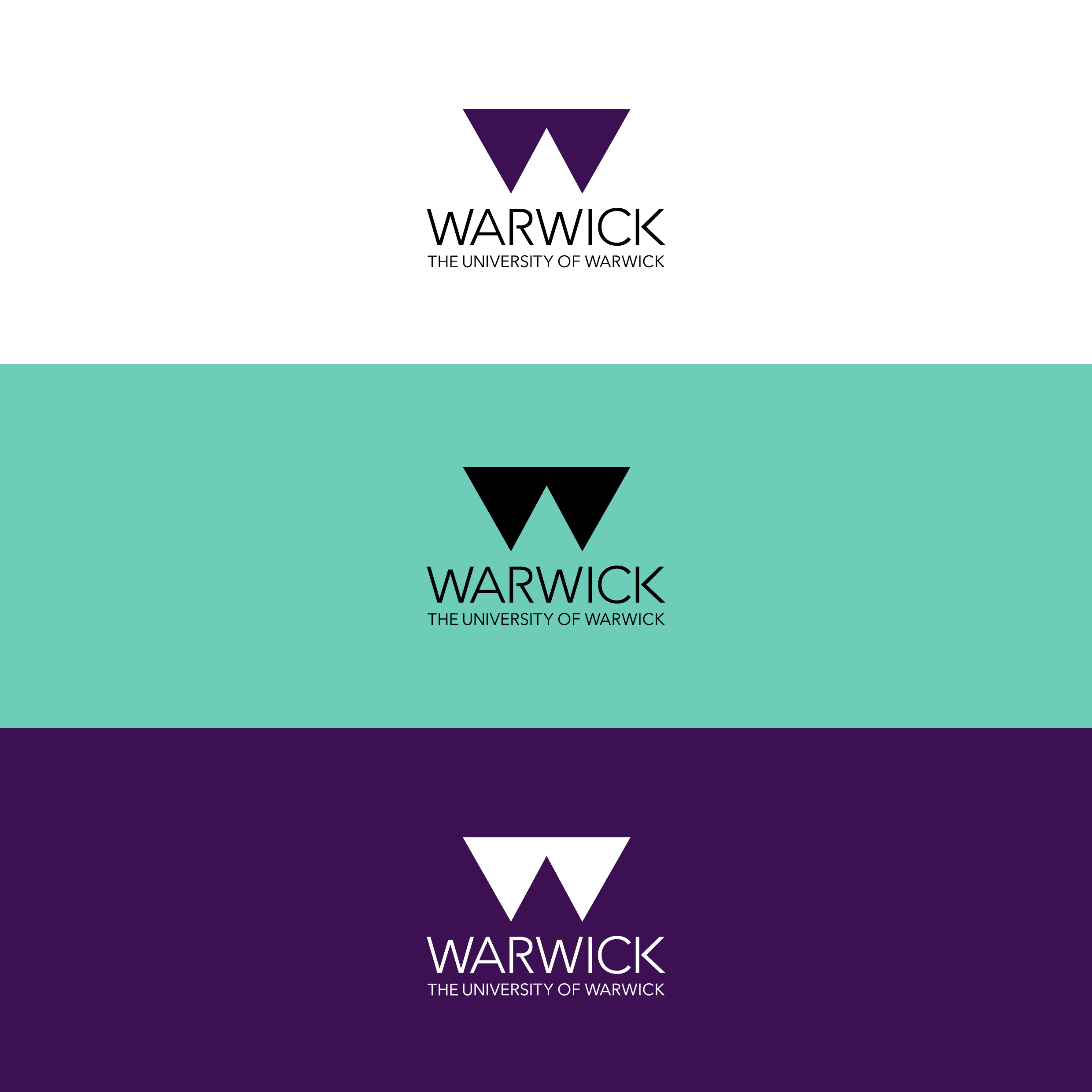 University of Warwick logo colourways