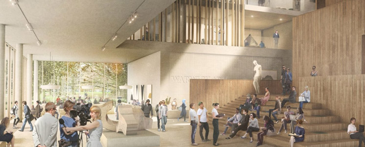 Artist's impression of the Faculty of Arts Building