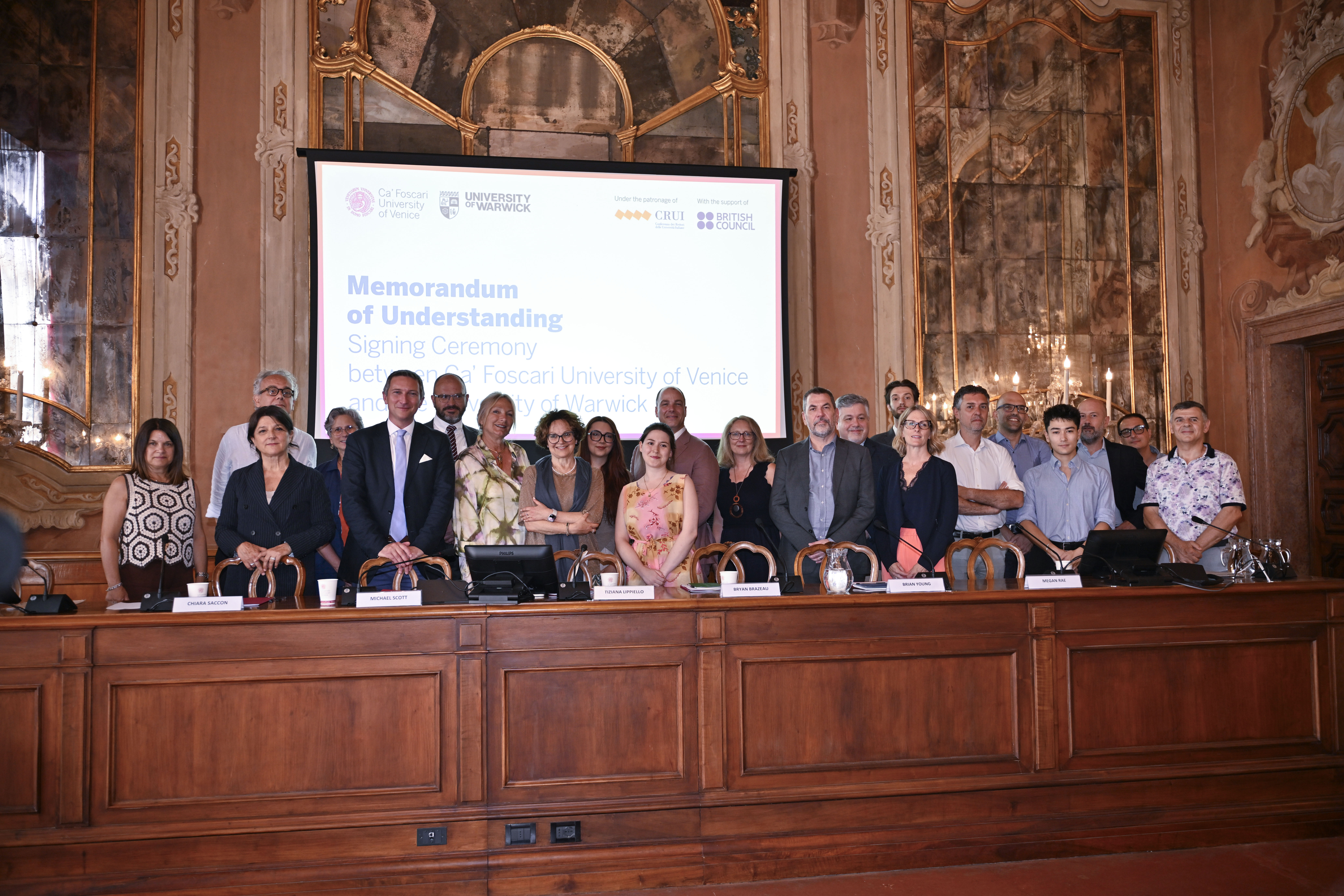 Students and staff of both Warwick and Ca' Foscari