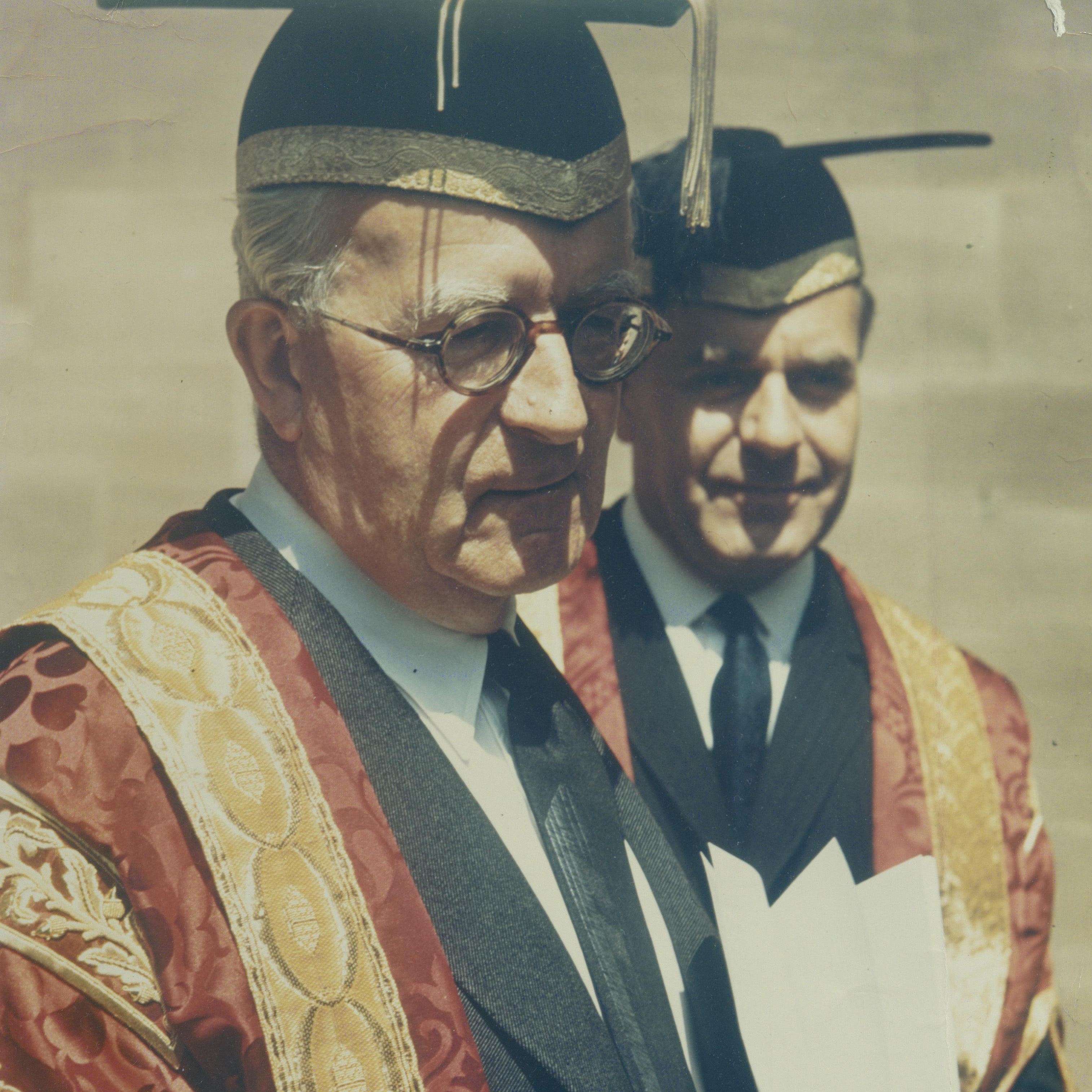 Lord Radcliffe attending graduation