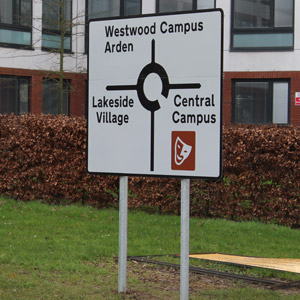 Road sign to Central Campus