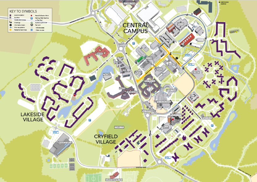 Central Warwick University map