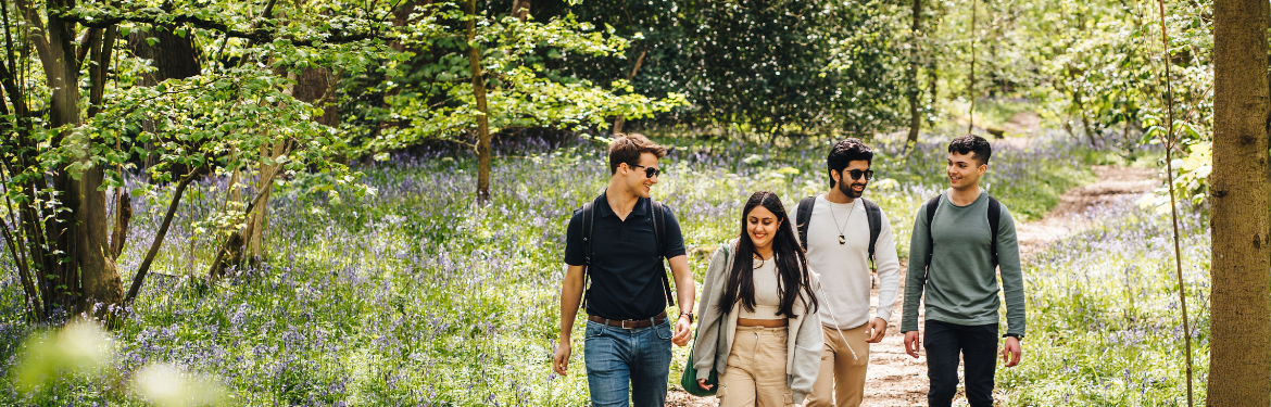 Students walking through Tocil