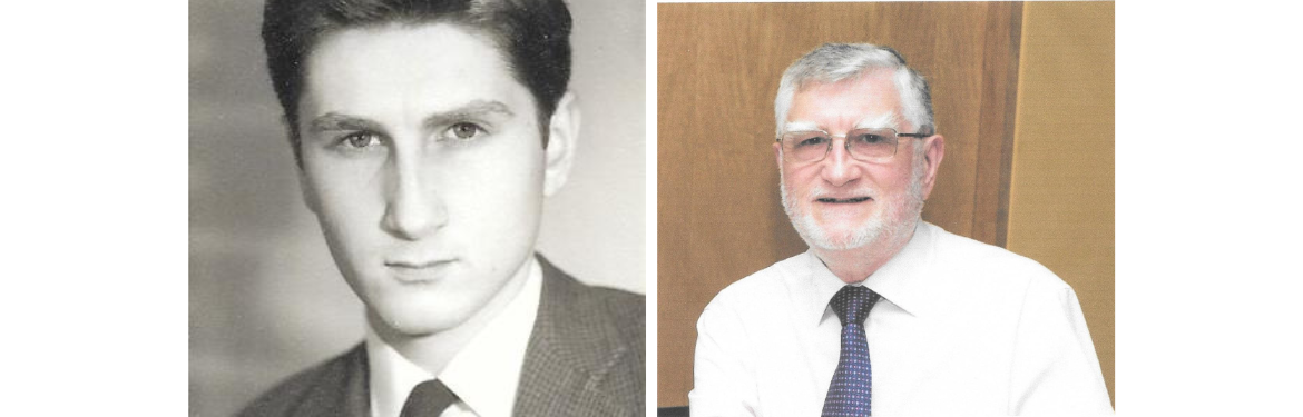 Roger when he was a student and now