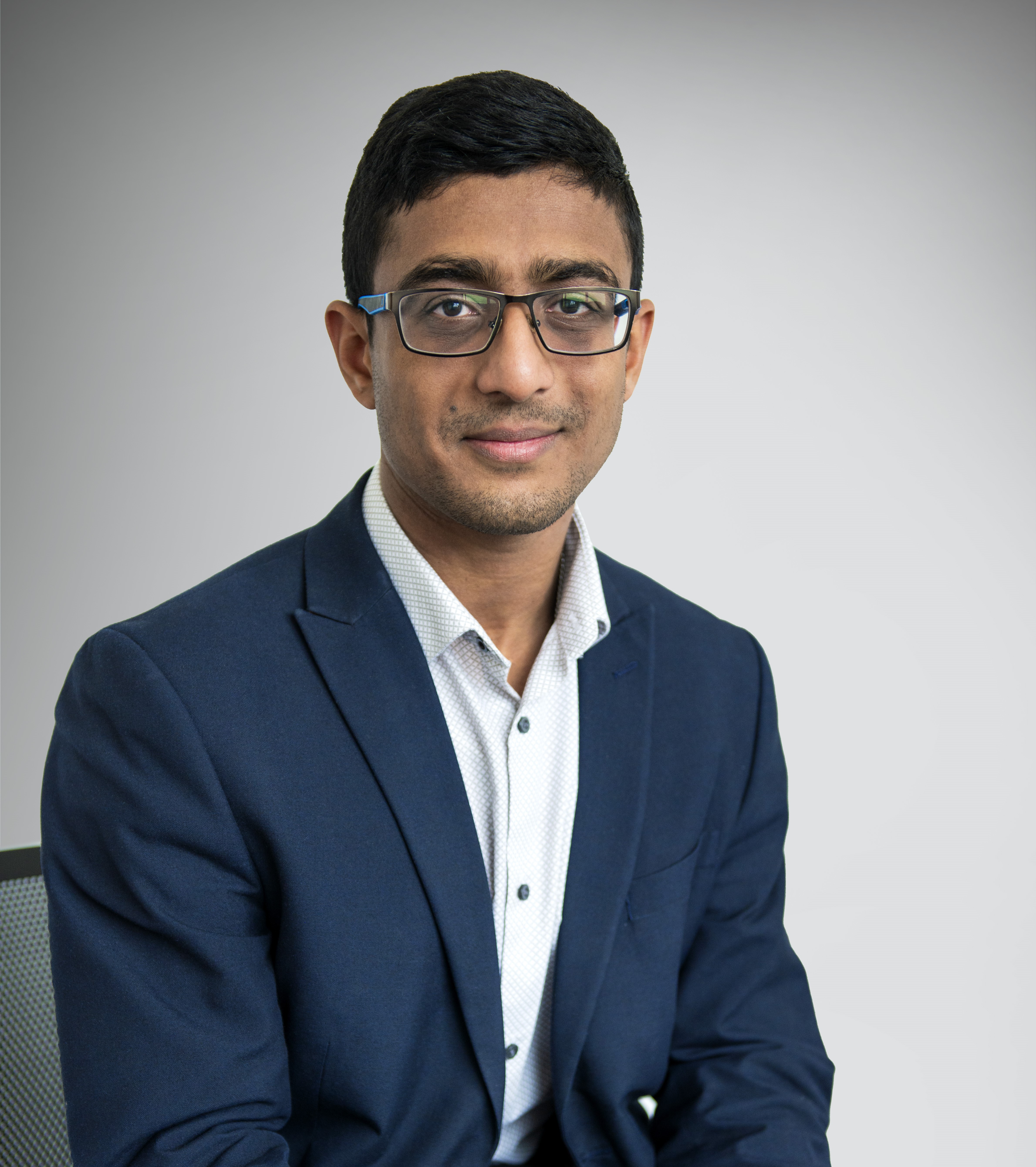 Manav in a suit