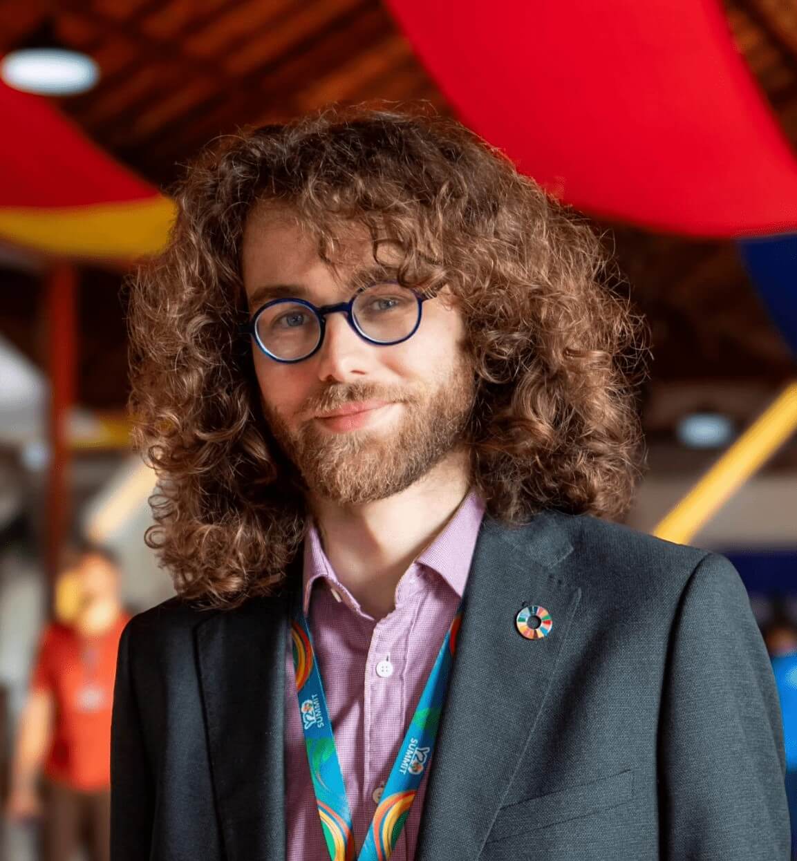 Tom Maidment wearing a suit