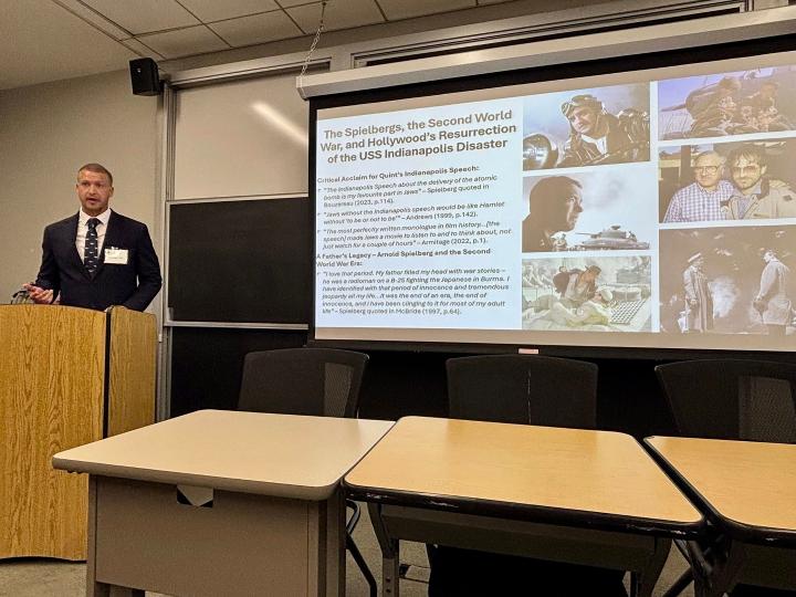 Sebastian presenting