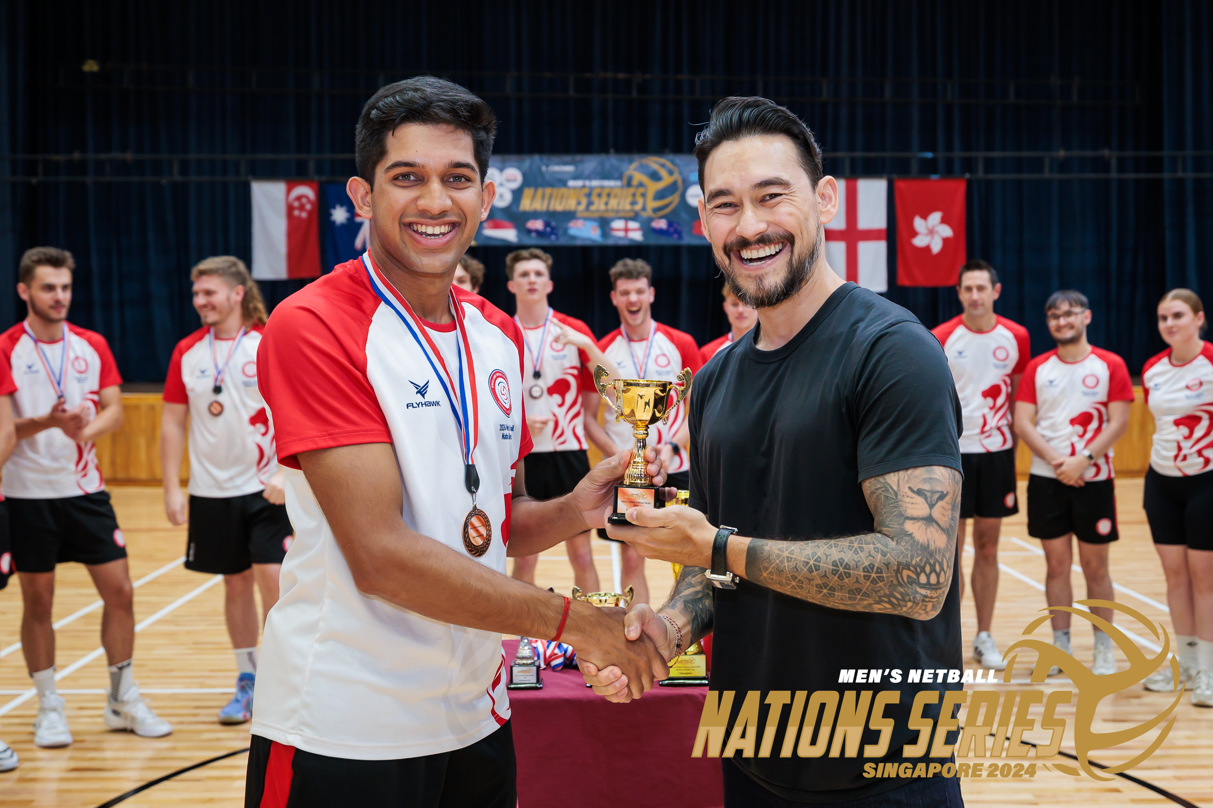 Manish with the trophy