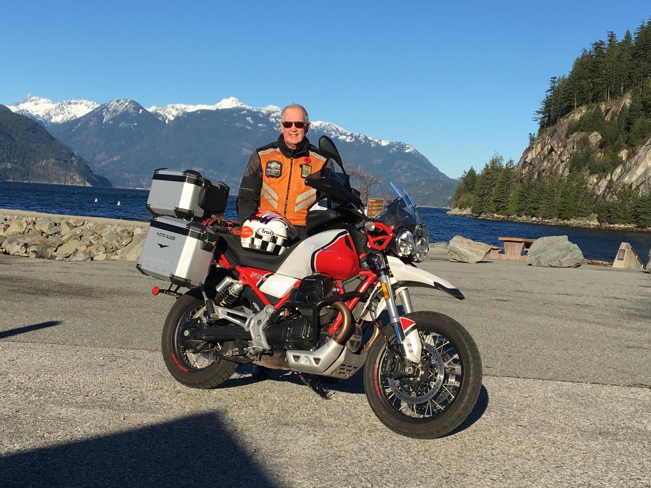 Alan Toft on a motorbike