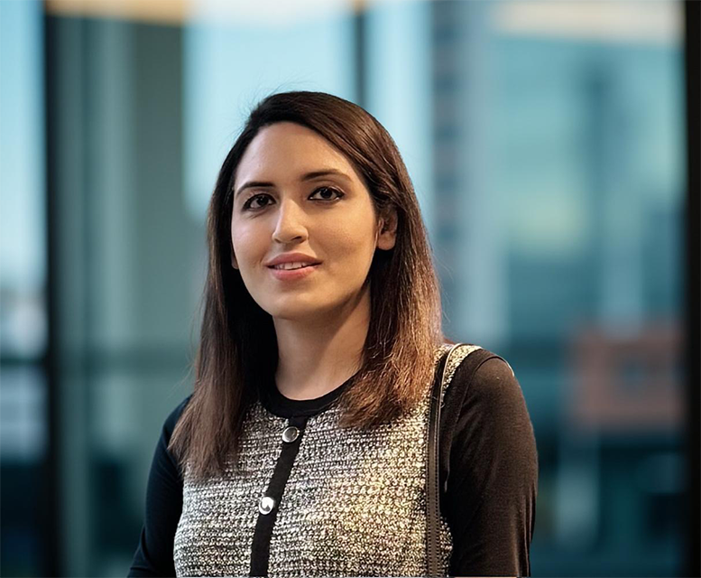 Head and shoulders photograph of Amina Zahid