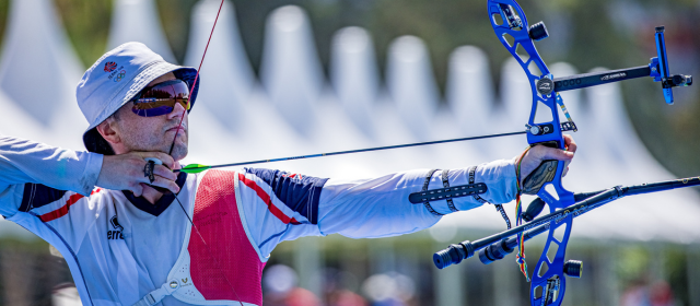 Tom doing archery