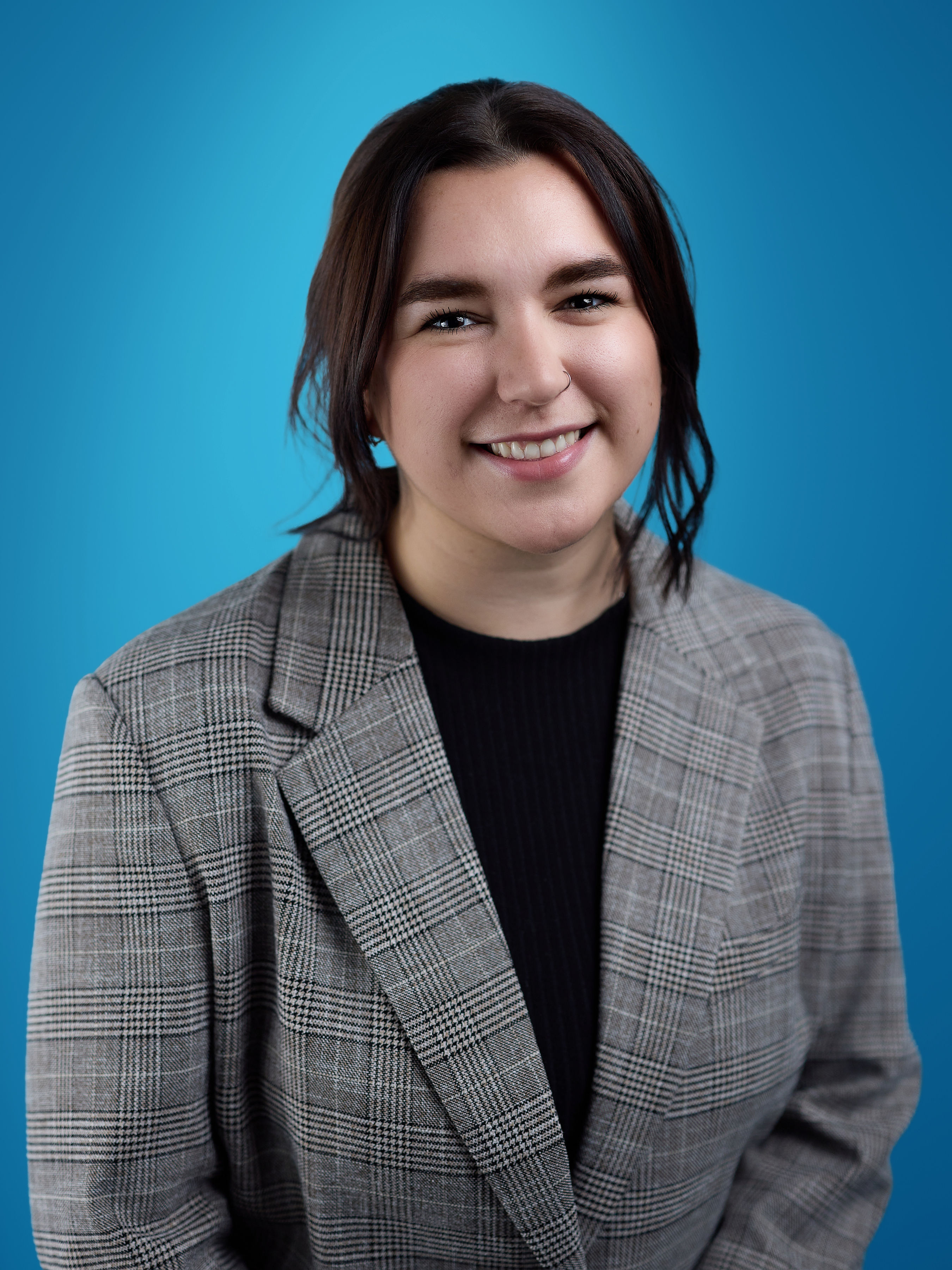 Katie looking at the camera