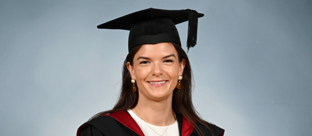 Susan in her graduation robes