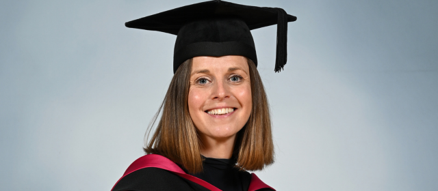 Eve in her graduation robes