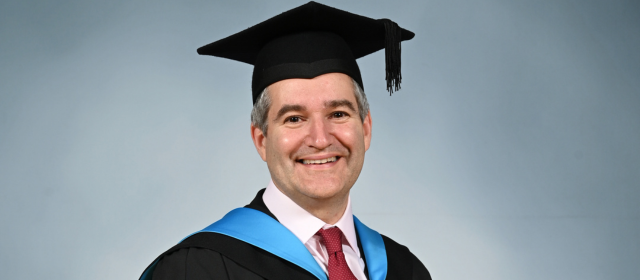 Matt in his graduation robes