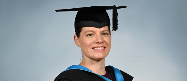 Sarah-Jane in her graduation robes