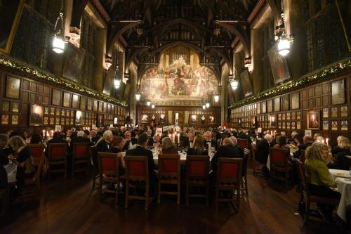 The great hall for the gala dinner