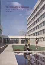 Prospectus guide to first degree courses 1973-74. Warwick Digital Collection. 