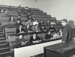 A class in session. Campus Life. MRC Archives.