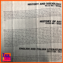 8. Alternative Prospectus 96 – History & Sociology, History of Art and English & Italian Literature. SU Archives