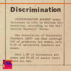 Discrimination towards women. The Boar 1977, Issue 55, p. 4. WDC.