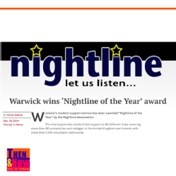 Nightline. The Boar Article on Nightline Winning 2014 Award.