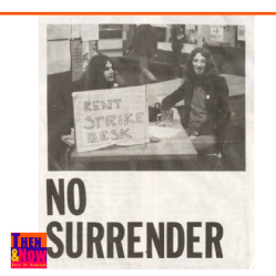 Rent Strike Desk. The Boar 1975, Issue 31, January 4. Warwick Digital Collection.