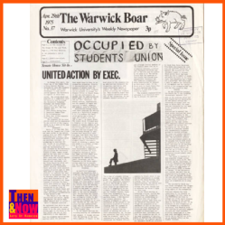 Article on the Senate House sit in. Rent strike. The Boar 1975 Special Issue. Warwick Digital Collection.