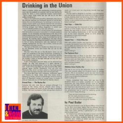 Drinking in the Union. SU Handbook, 1982-83. Warwick Digital Collection.
