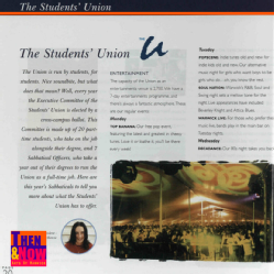 The 2002 prospectus describes the vast array of nightlife that was available on campus- with reference to Top Banana.