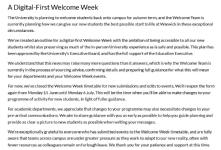 Welcome Week Timetable Digital Welcome Week 2019.
