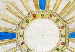 Scunthorpe monstrance - drawing detail