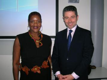 Professor Carole-Boyce Davies with Professor David Lambert