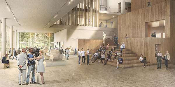 Artists impression of the interior of the new Arts Faculty building