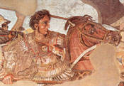 fresco of alexander the great