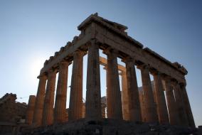 This is a photograph of the Parthenon in Athens. It has been taken from the south east. Photograph by Conor Trainor