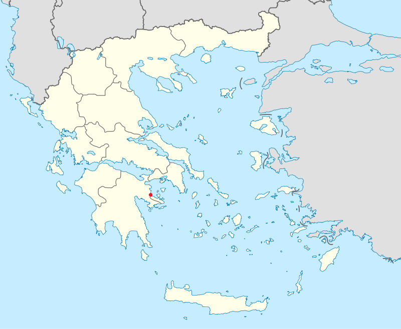 Map Showing Epidaurus 