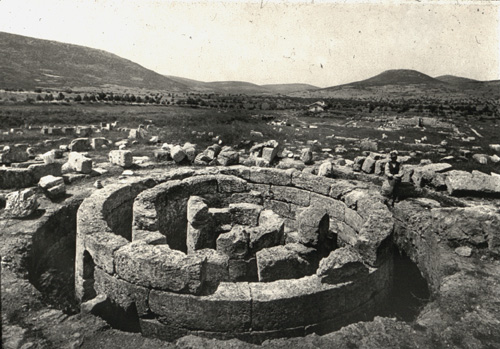 Ruins of tholos at Epidaurus