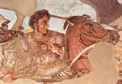fresco of alexander the great