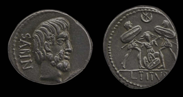 L Titurius Sabinus Rome, denarius,