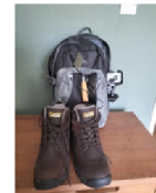 Will's backpack and boots