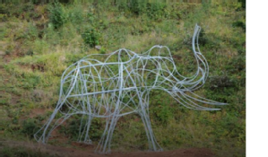 Ryton pools elephant sculpture
