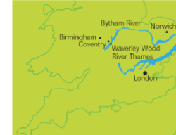 Map of Bytham River 