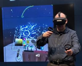 Robert O'Toole using VR