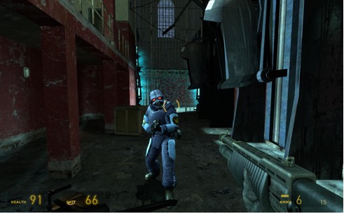 Figure 4.2 - First-person combat in Half-Life 2