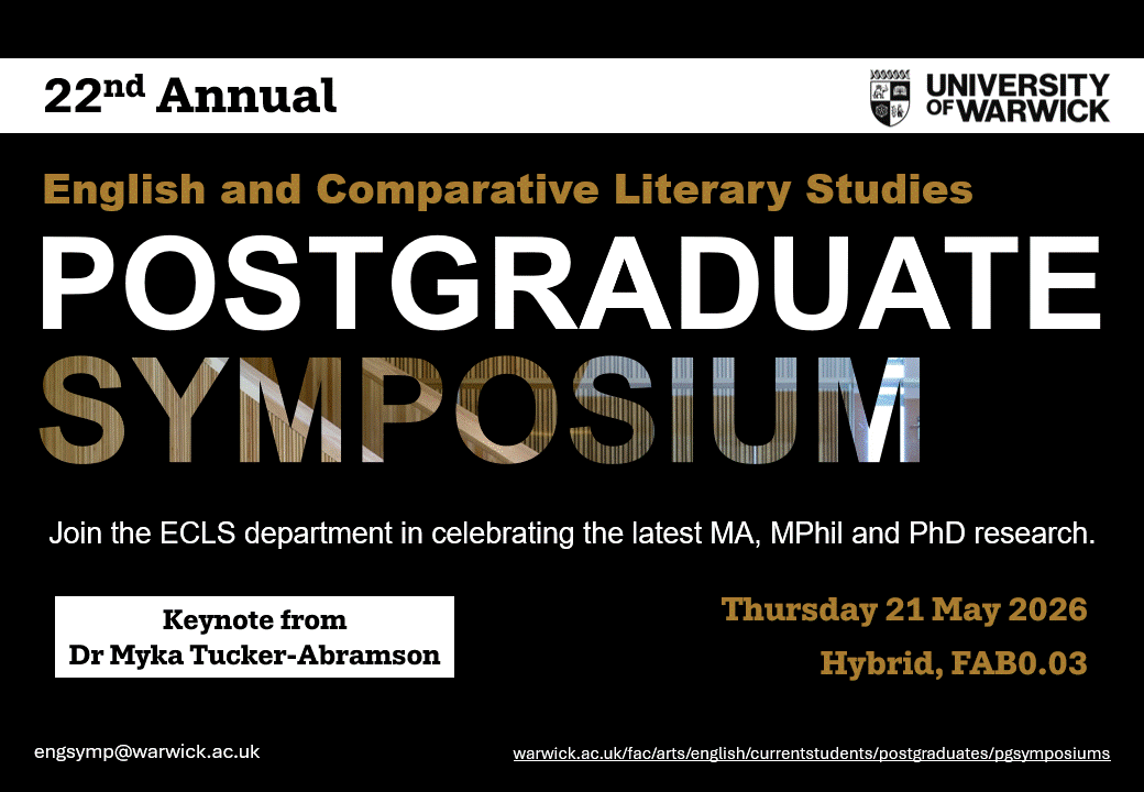 Postgraduate Symposium poster