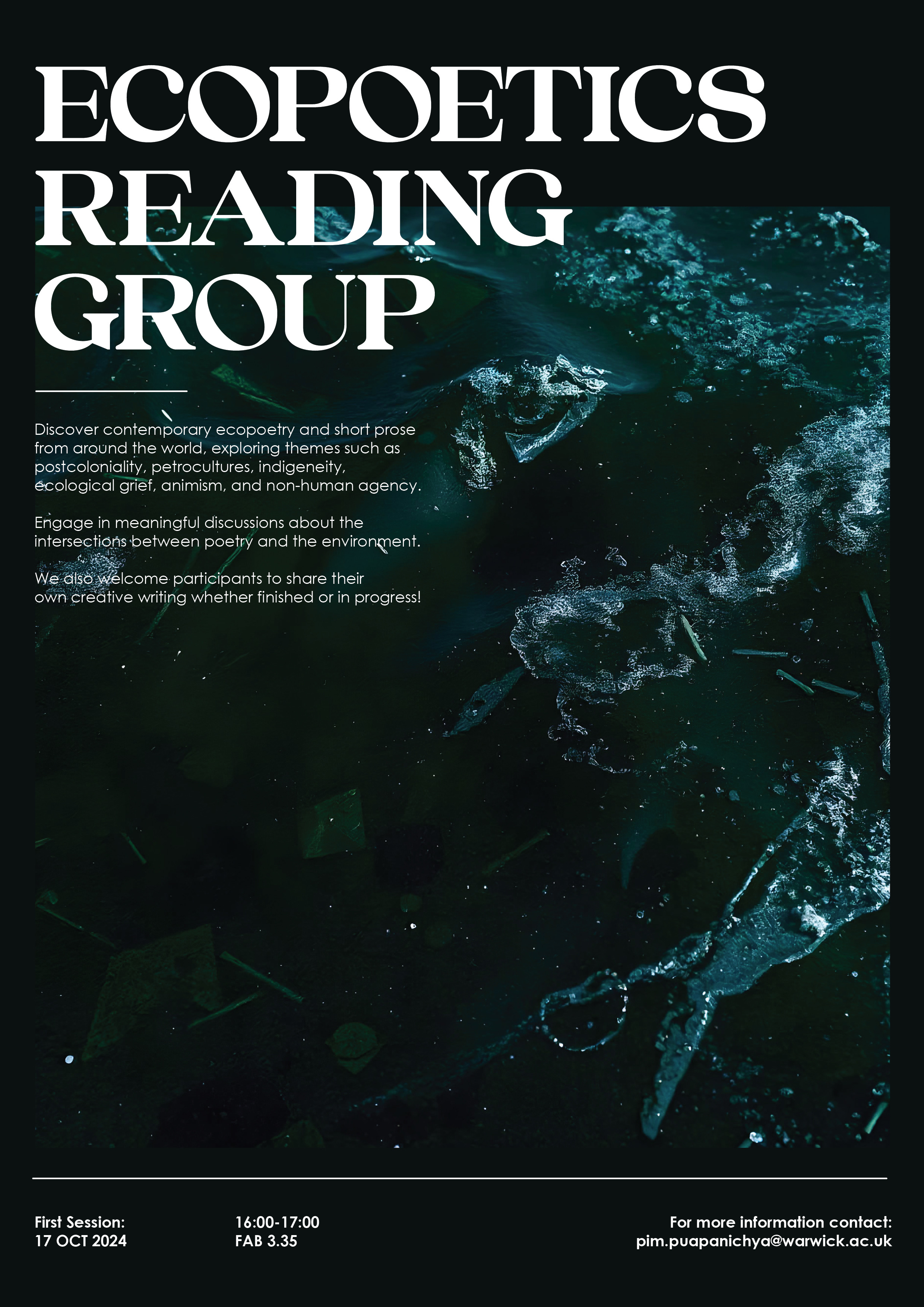 Poster for Ecopoetics Reading Group